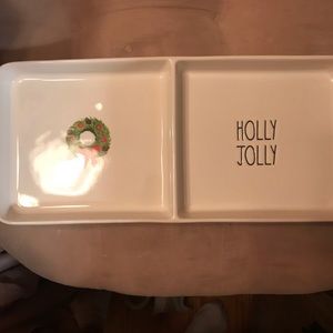 Ray Dunn Holiday Cheer Ceramic Tray